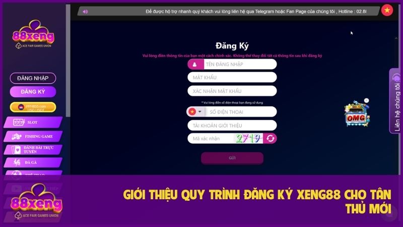 Giới Thiệu Xeng88 - Tụ Điểm Khuynh Đảo Cá Cược Trực Tuyến 3 Quy trình tạo tài khoản đơn giản với 3 bước cơ bản