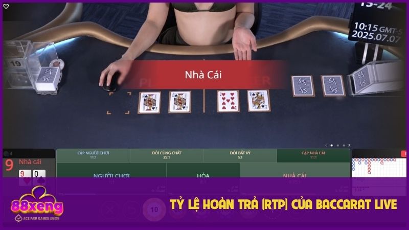 Baccarat Live – Đỉnh Cao Cá Cược Trực Tuyến Tại XENG88 3 Baccarat có tỷ lệ hoàn trả cực cao