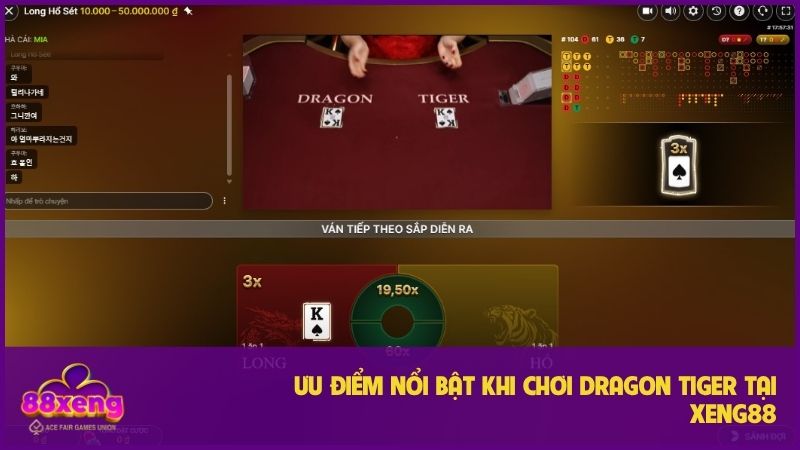 Dragon Tiger Live – Trải Nghiệm Game Đỉnh Cao Tại XENG88 2 Nhiều ưu điểm gây ấn tượng của game Dragon Tiger