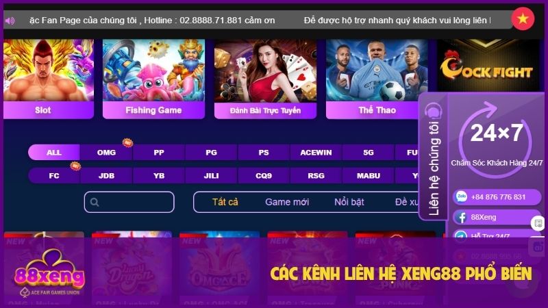 Liên Hệ Xeng88 Hỗ Trợ Nhanh Chóng 24/7 Qua Nhiều Kênh 2 Liên hệ Xeng88 qua nhiều cách, hỗ trợ 24/7