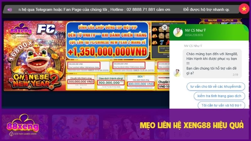 Liên Hệ Xeng88 Hỗ Trợ Nhanh Chóng 24/7 Qua Nhiều Kênh 3 Trao đổi trực tiếp giúp xử lý nhanh mọi vấn đề thường gặp
