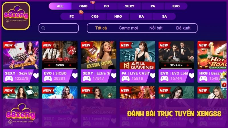 Xeng88 | Game Bài Uy Tín 88 Xeng | Đăng Ký Nhận 88K Liền Tay 4 Sảnh game đánh bài trực tuyến mang đến cho bạn nhiều sản phẩm chất lượng
